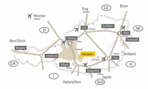 Österreich Karte Mariapfarr